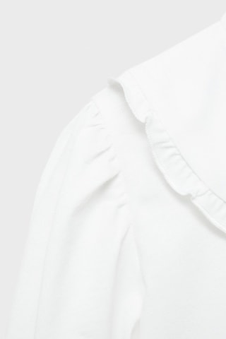 T-shirt col Claudine - Blanc cassé