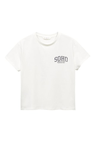 T-shirt message imprimé - Blanc cassé