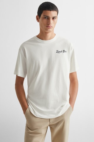 T-shirt message imprimé - Blanc