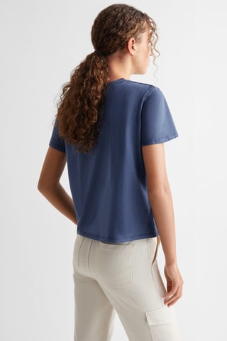 T-shirt message imprimé - Bleu marine
