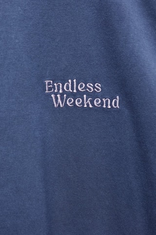 T-shirt message imprimé - Bleu marine