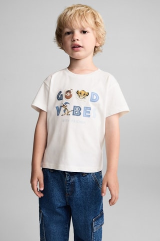 T-shirt Le Roi lion - Blanc cassé