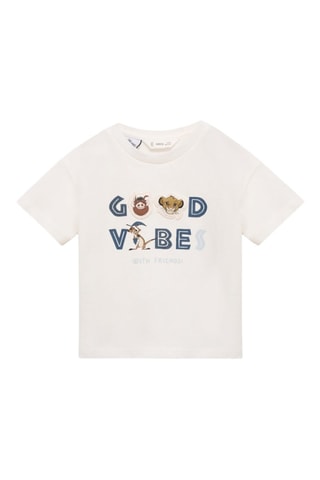 T-shirt Le Roi lion - Blanc cassé