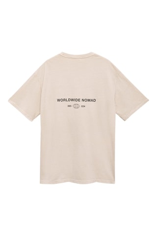 T-shirt oversize imprimé - Gris clair