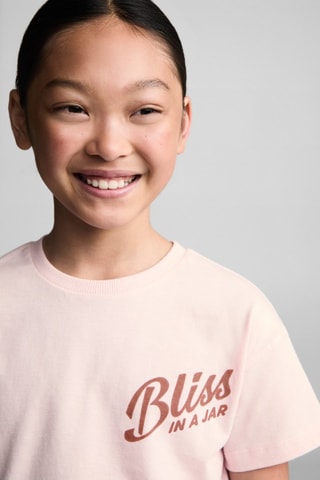 T-shirt coton imprimé - Rose