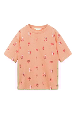 T-shirt imprimé surf - Pêche
