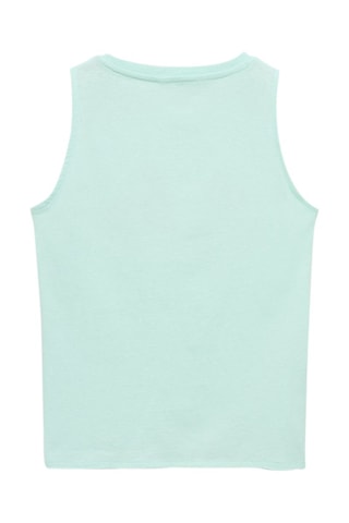 T-shirt détails brodés - Vert d'eau