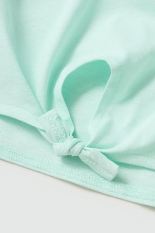 T-shirt détails brodés - Vert d'eau