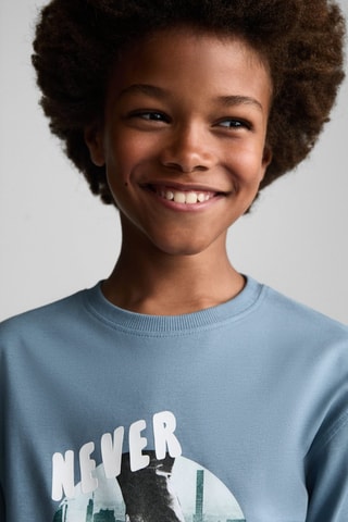 T-shirt imprimé skater - Vert
