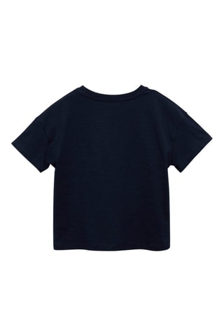 T-shirt imprimé coeur - Bleu marine
