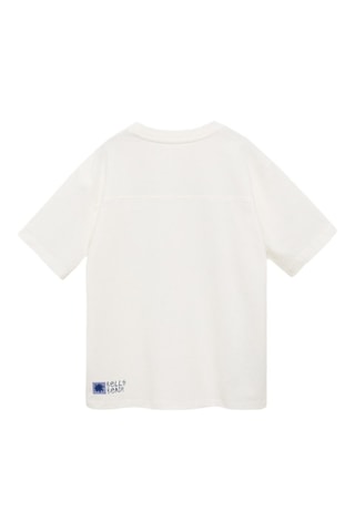 T-shirt imprimé surf - Blanc cassé