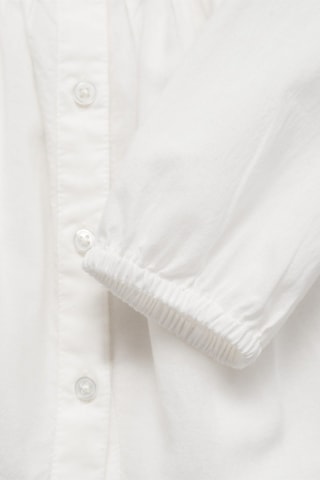 Blouse coton broderies - Blanc
