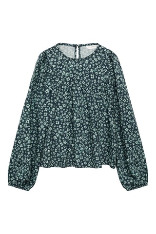 Blouse en imprimé floral - Vert