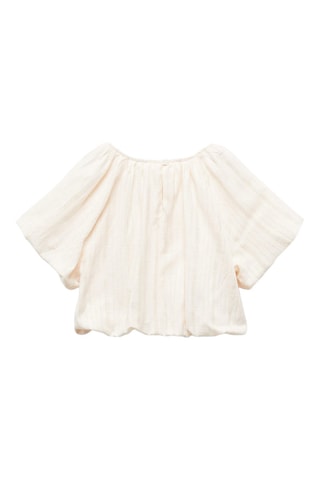 Blouse Lurex® rayures - Rose