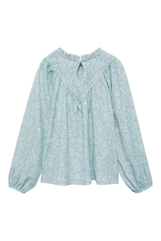 Blouse en imprimé floral - Vert d'eau