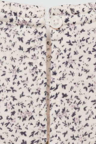 Blouse en imprimé floral - Blanc cassé