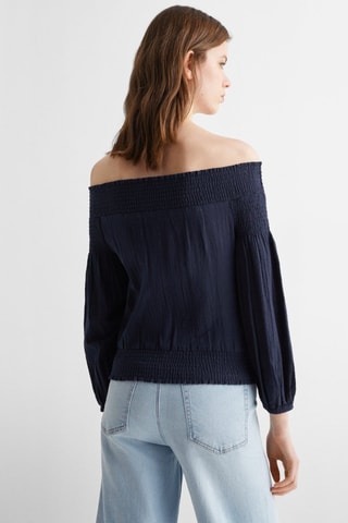 Blouse épaules dénudées - Bleu marine