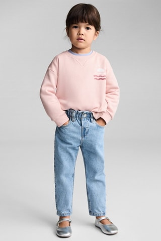 Sweat-shirt imprimé surf - Rose