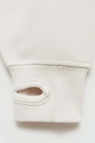 Sweat-shirt coton imprimé - Sable