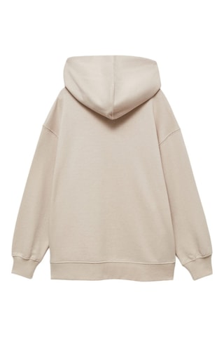 Sweat-shirt coton imprimé - Sable