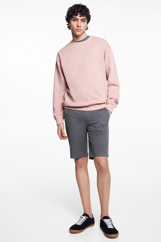 Sweat-shirt message unisexe - Rose pastel
