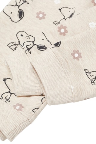 Sweat-shirt imprimé Snoopy - Sable