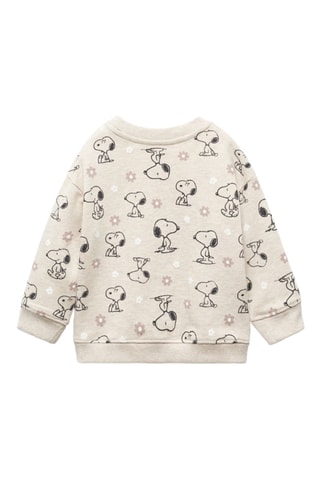 Sweat-shirt imprimé Snoopy - Sable