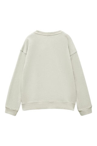 Sweater message imprimé - Vert