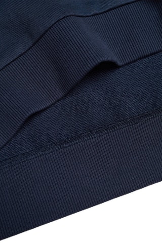 Sweat-shirt message brodé - Bleu marine