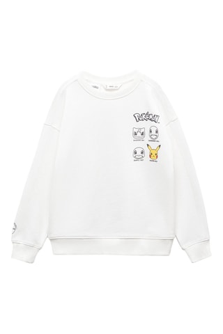 Sweat-shirt Pokemon - Blanc cassé