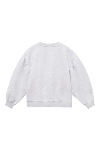 Sweat-shirt imprimé relief - Gris clair