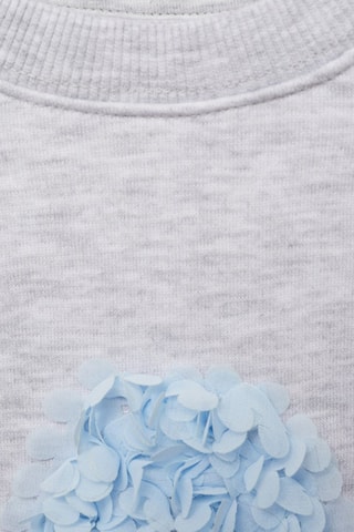 Sweat-shirt imprimé relief - Gris clair