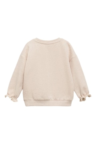 Sweat-shirt coton imprimé - Sable