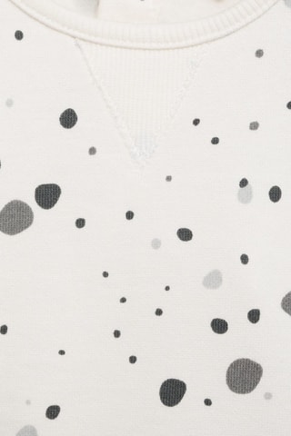 Sweat-shirt à pois - Blanc cassé
