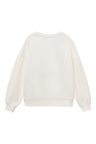 Sweat-shirt Snoopy texture - Blanc cassé