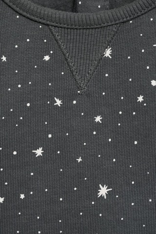 Sweat-shirt coton imprimé - Anthracite