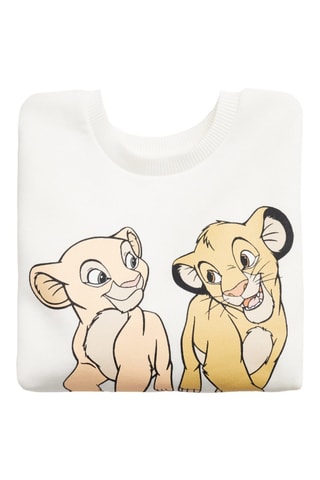 Sweat-shirt le Roi Lion - Blanc cassé
