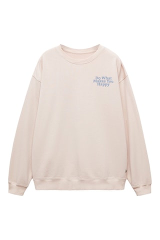 Sweat-shirt message unisexe - Bleu marine