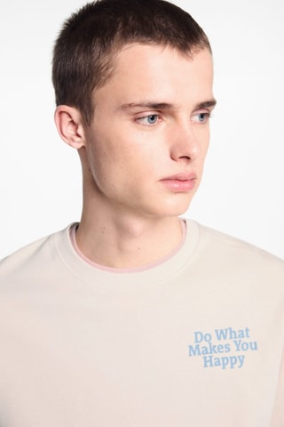 Sweat-shirt message unisexe - Bleu marine