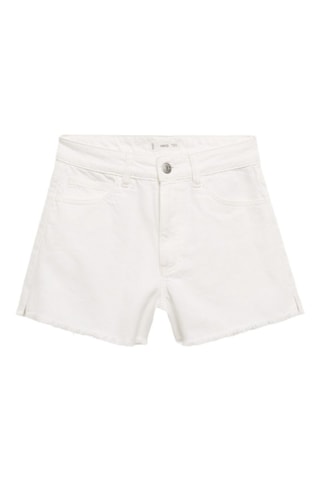 Short bas effiloché - Blanc cassé