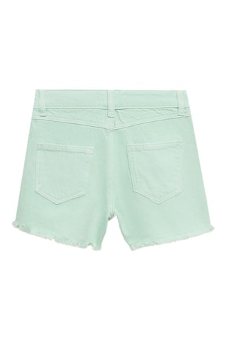 Short bas effiloché - Turquoise
