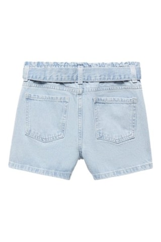 Short paperbag ceinture - Bleu clair