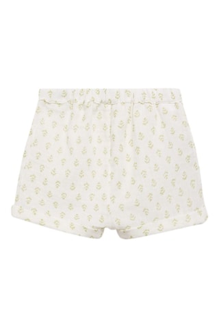 Short coton imprimé - Vert