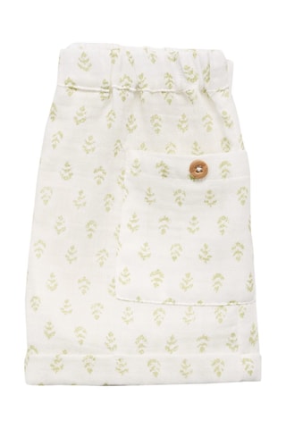 Short coton imprimé - Vert
