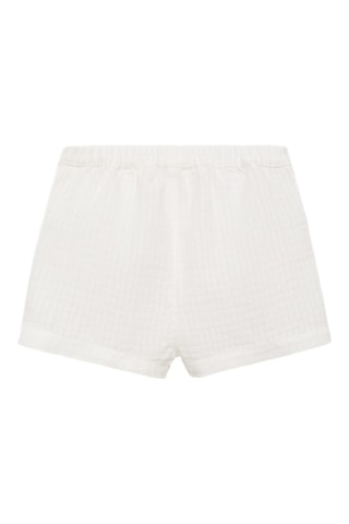 Short coton - Blanc cassé