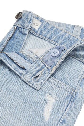 Short jean déchiré - Ciel