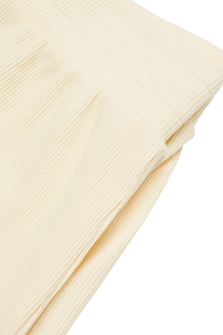 Short coton taille élastique - Jaune