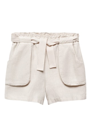 Short lin ceinture - Beige
