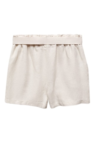 Short lin ceinture - Beige