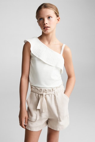 Short lin ceinture - Beige